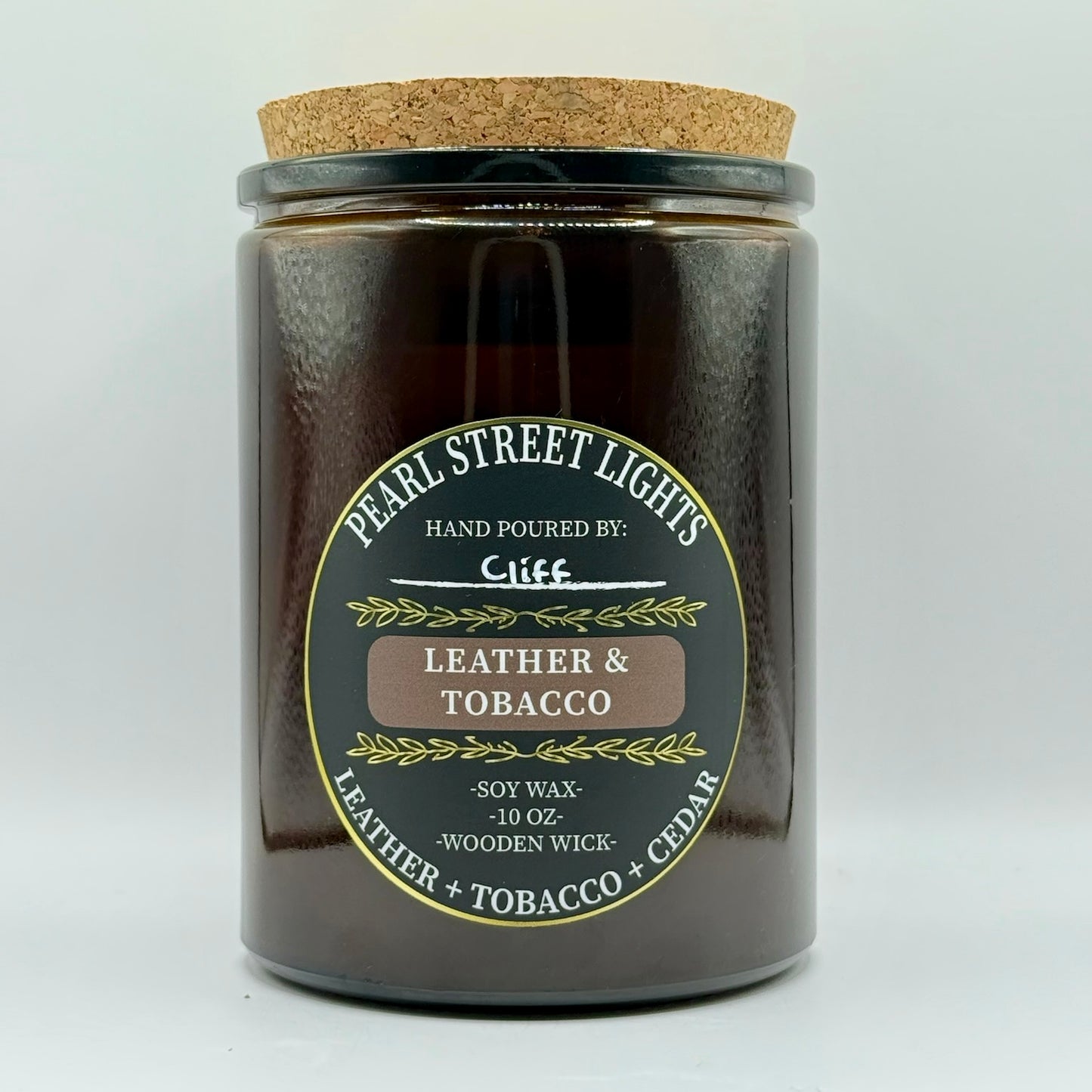 Leather + Tobacco Candle