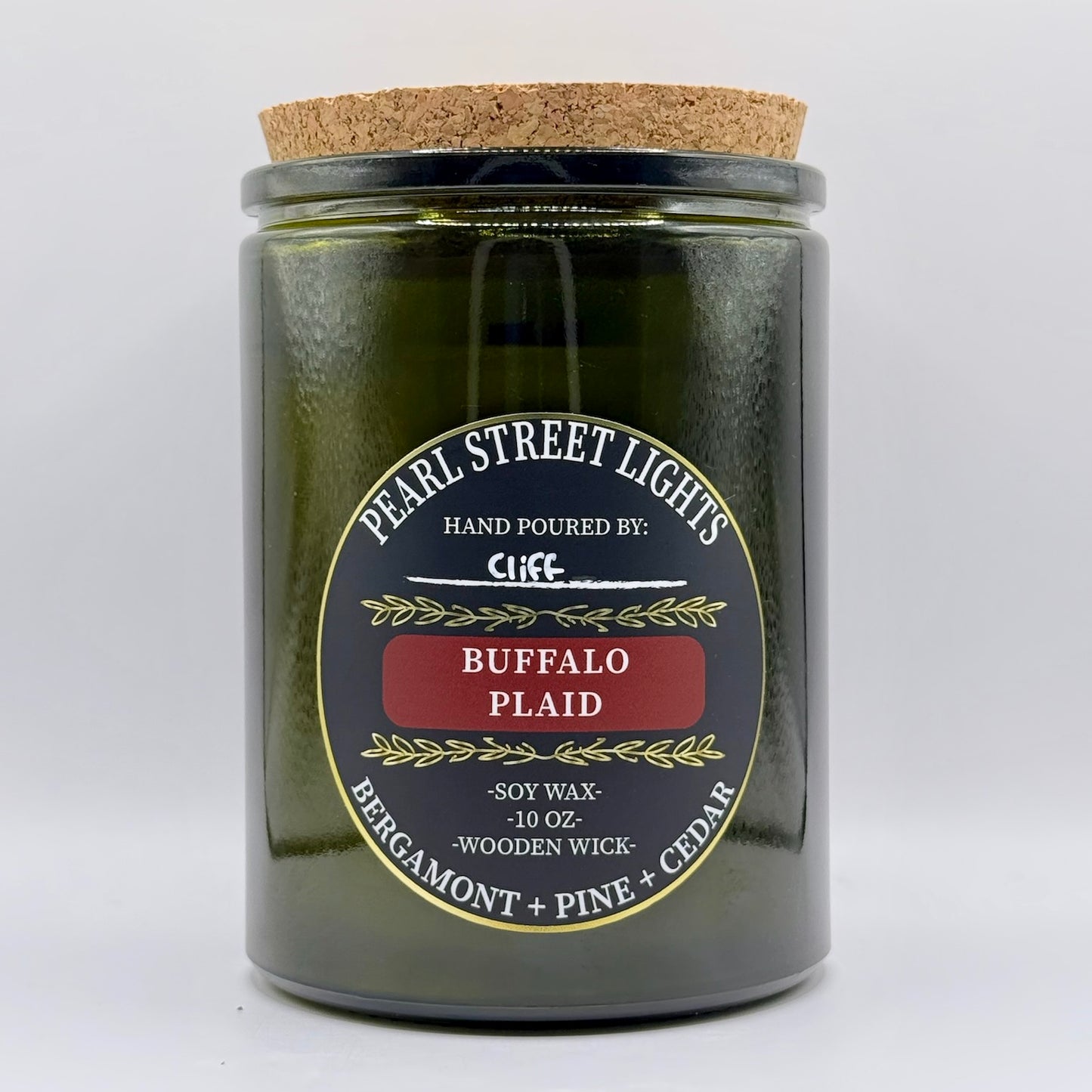 Buffalo Plaid Candle