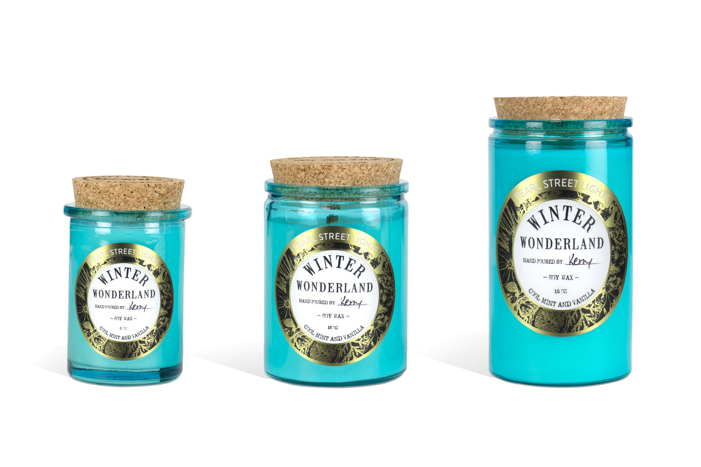Winter Wonderland Candle Cool Mint Vanilla Hand Poured Candles Soy Wax Candles Handmade Small Batch Wooden Wick Candles