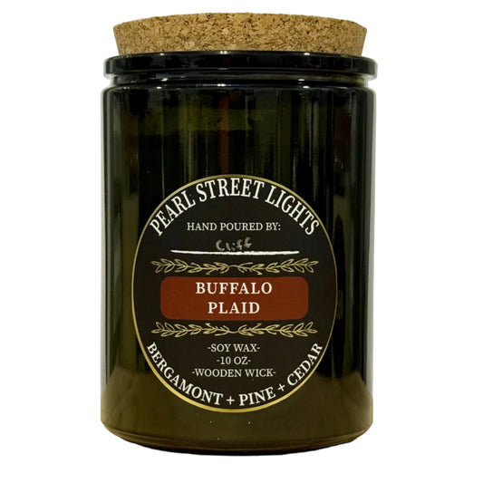 Buffalo Plaid Candle