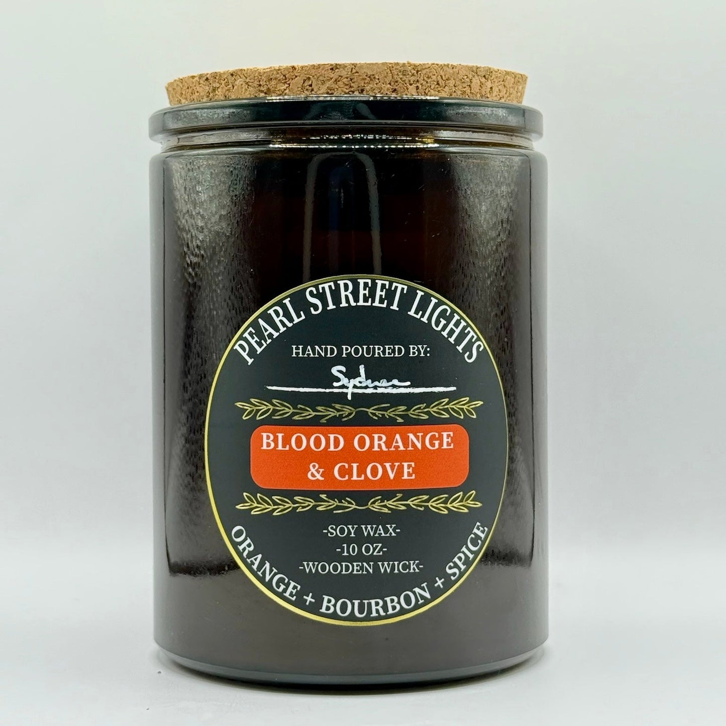 Blood Orange + Clove Candle - Pearl Street Lights