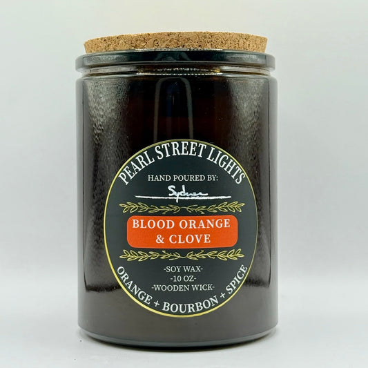 Blood Orange + Clove Candle - Pearl Street Lights