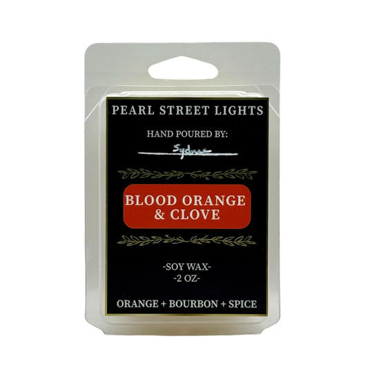 Blood Orange + Clove - Soy Wax Melts - Pearl Street Lights