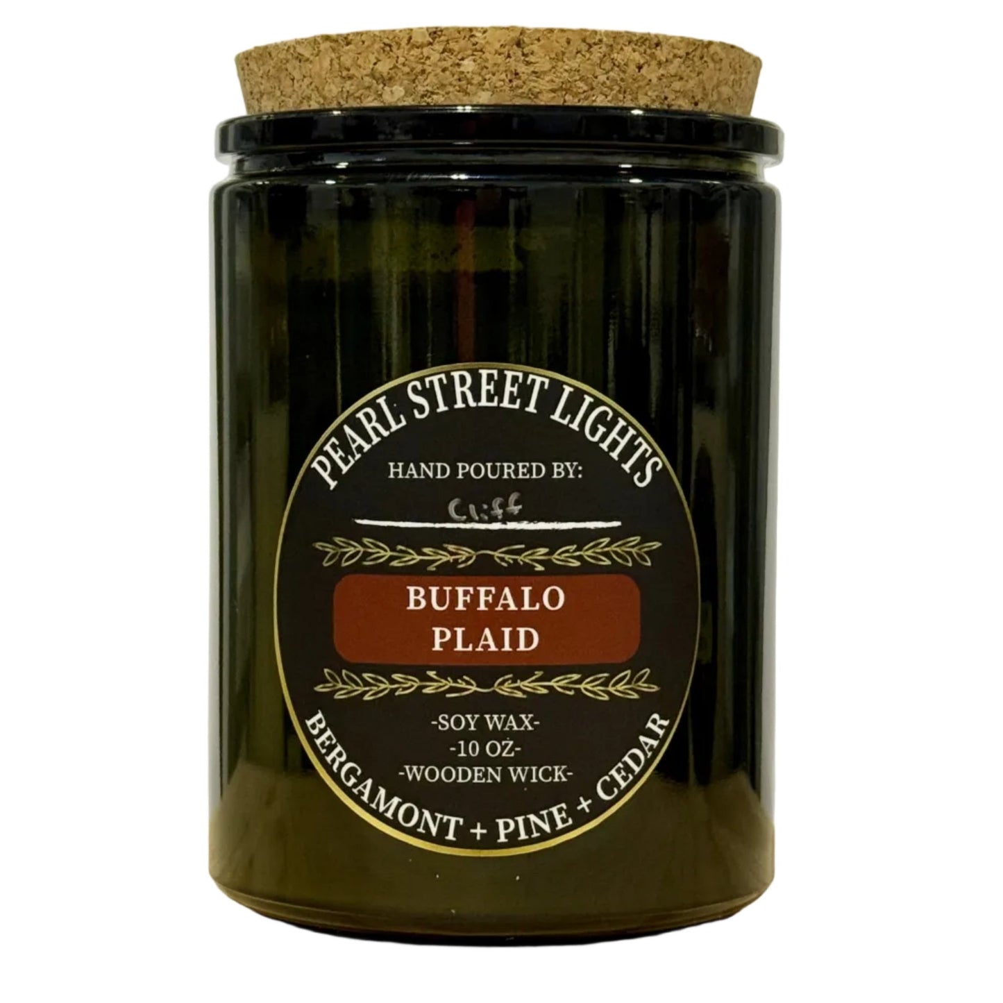 Buffalo Plaid Candle - Pearl Street Lights