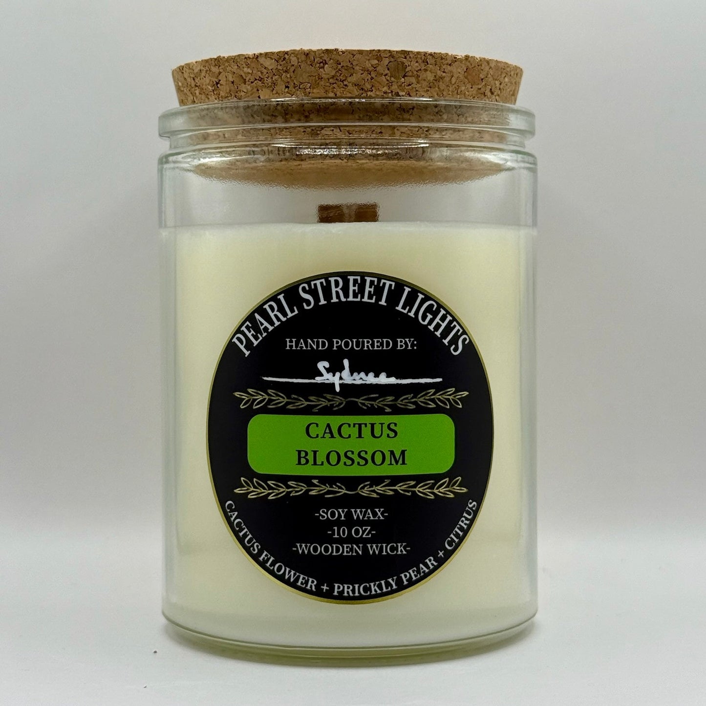 Cactus Blossom Candle - Pearl Street Lights