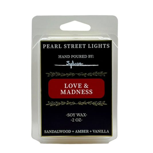 Love + Madness - Soy Wax Melts - Pearl Street Lights