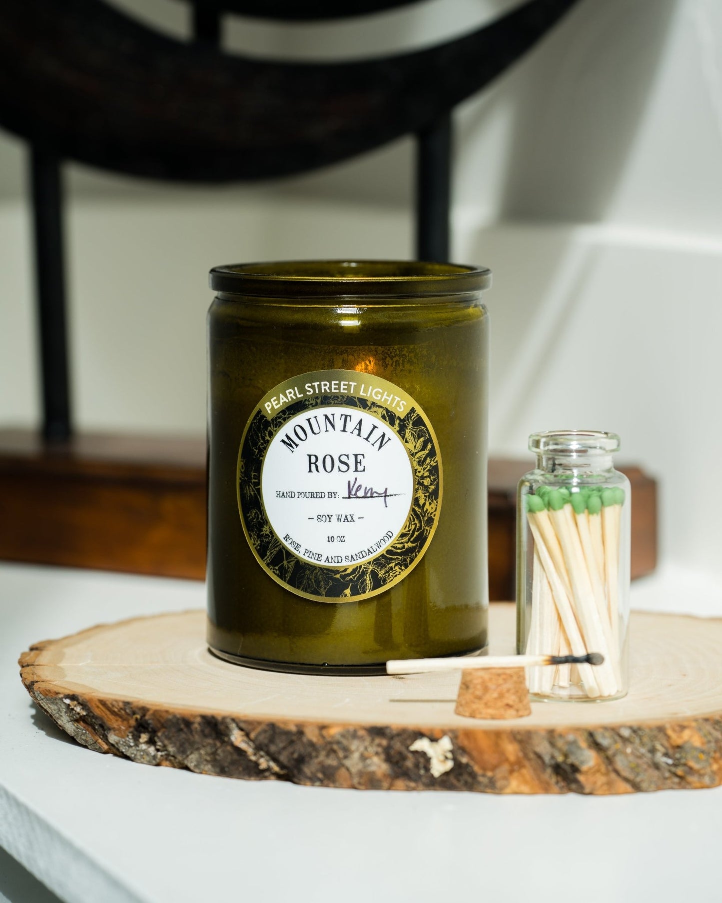 Mountain Rose Candle - Pearl Street Lights