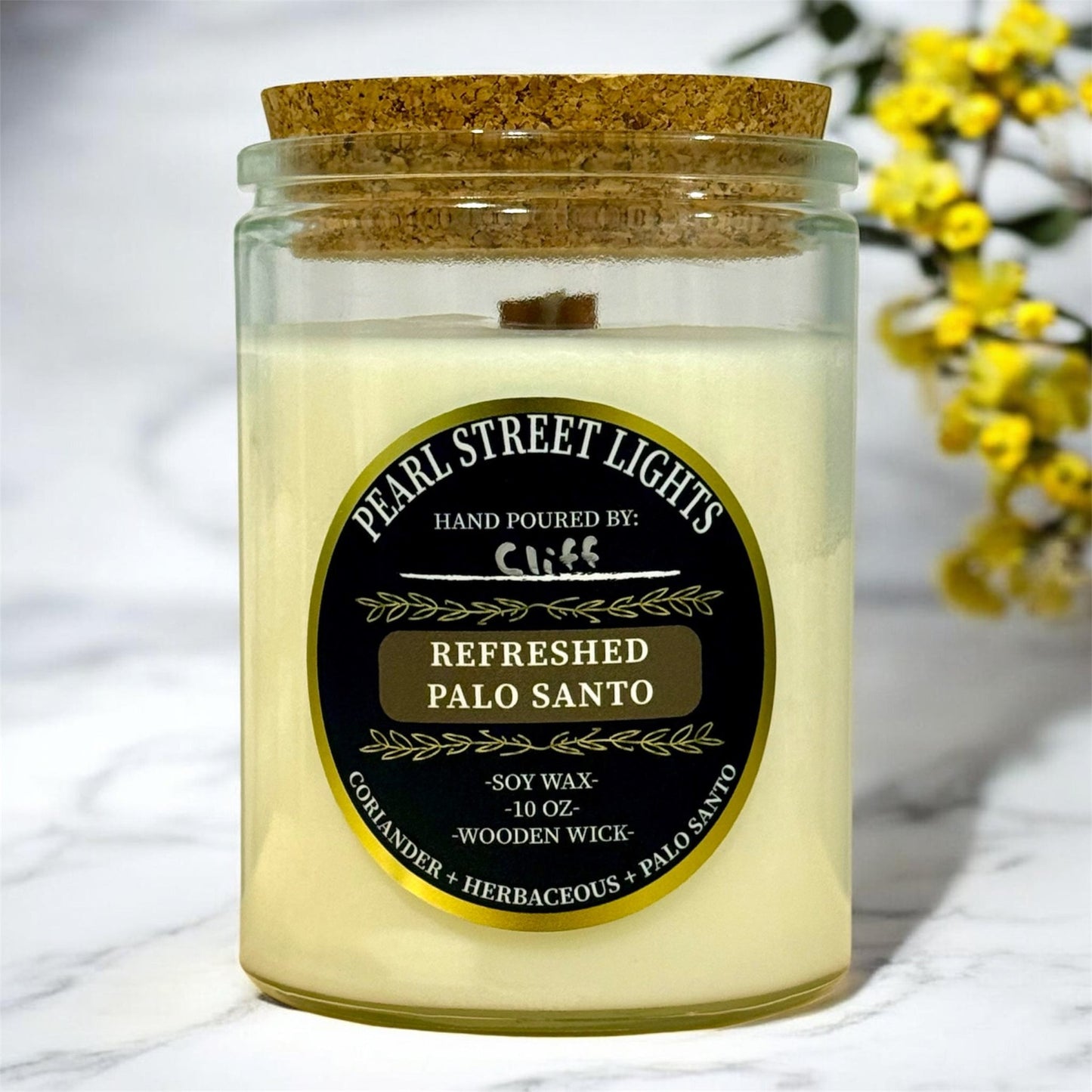 Refreshed Palo Santo Candle - Pearl Street Lights