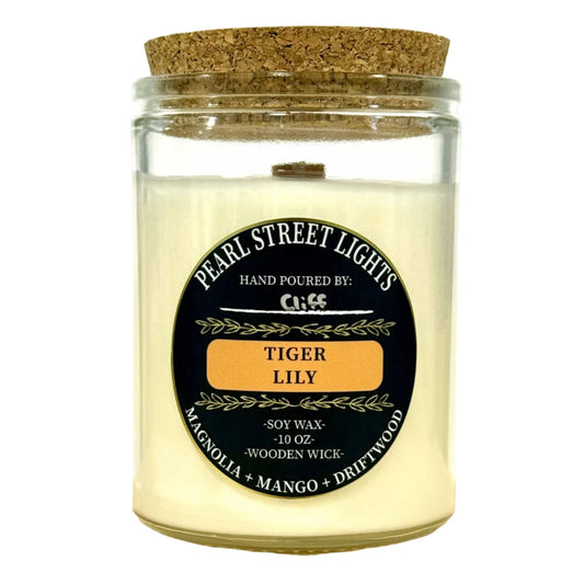 Tiger Lily Candle - Pearl Street Lights