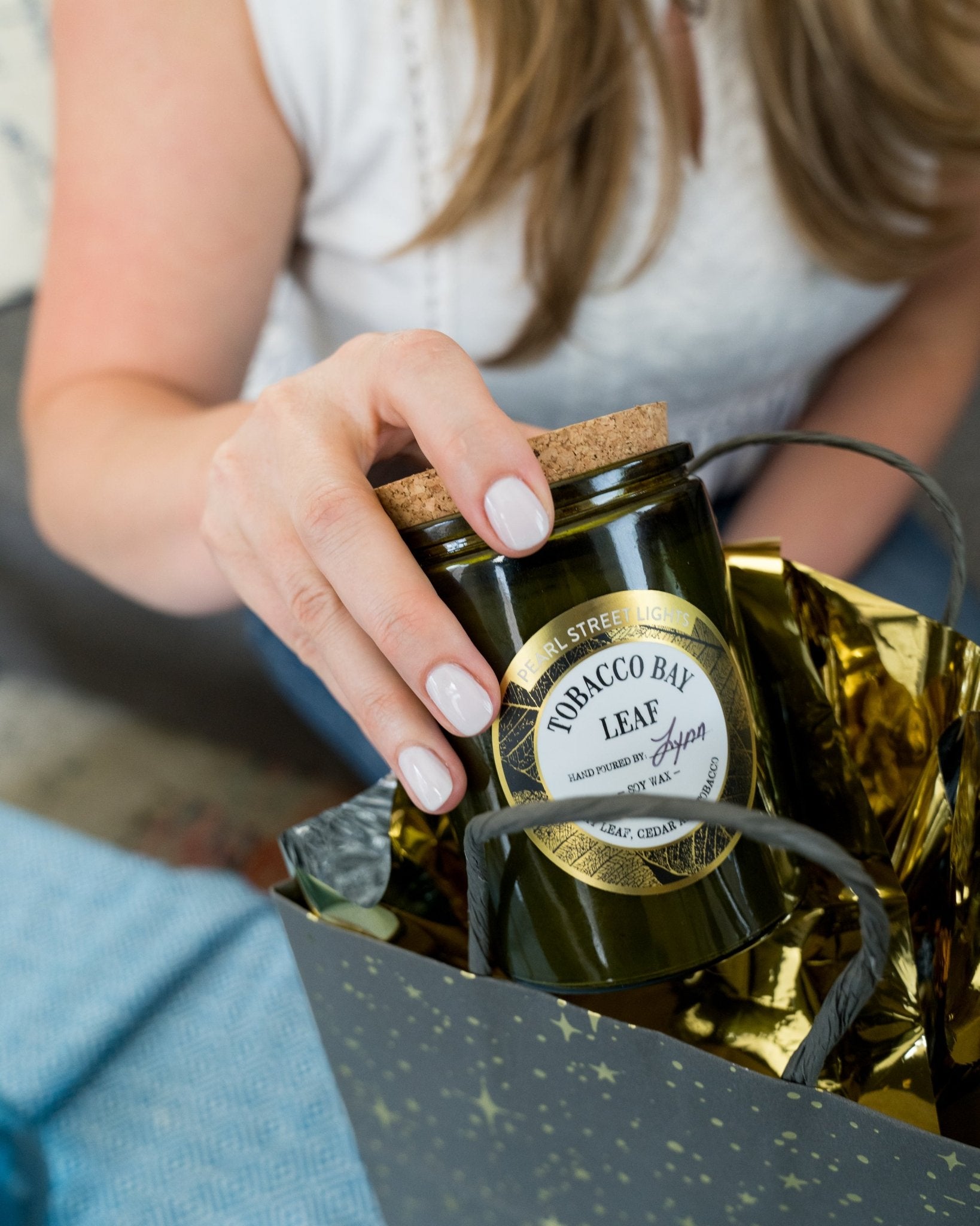 Tobacco Bay Leaf Candle - Pearl Street Lights