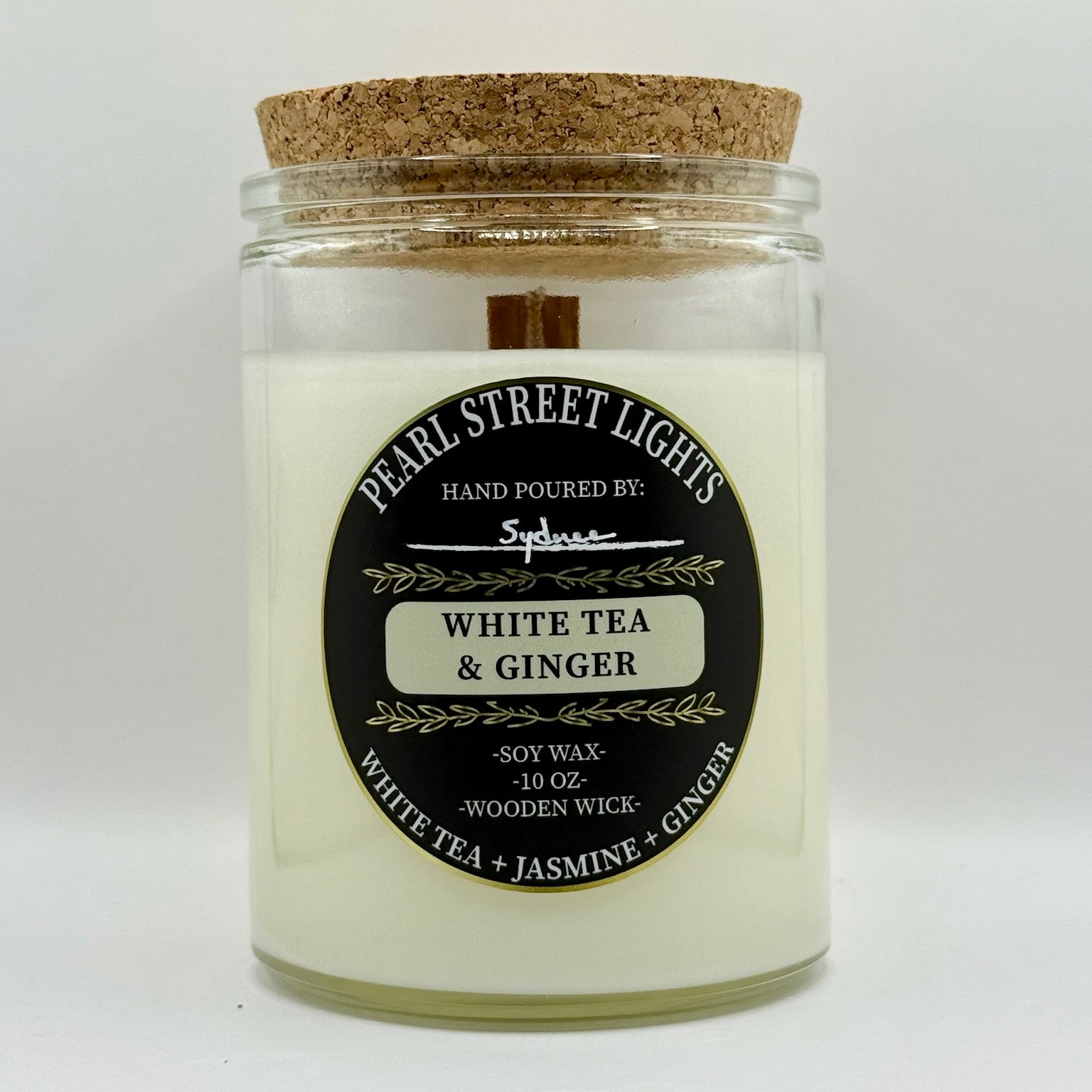 White Tea + Ginger Candle - Pearl Street Lights