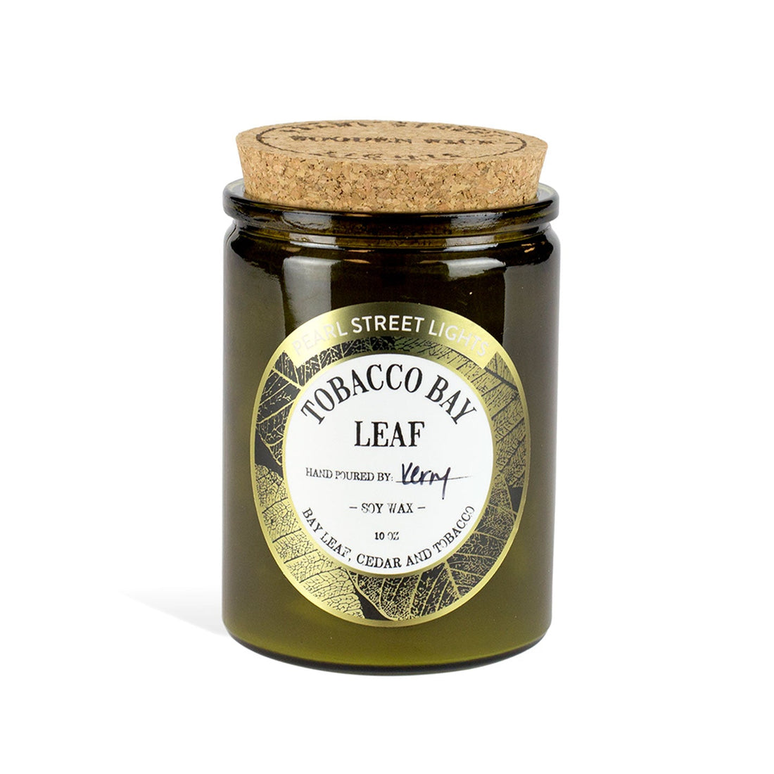 Tobacco Bay Leaf Candle Soy Wax Candle Wooden Wick Candles Pearl Street Lights